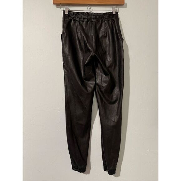 Spanx Faux black leather joggers SP - Picture 9 of 11